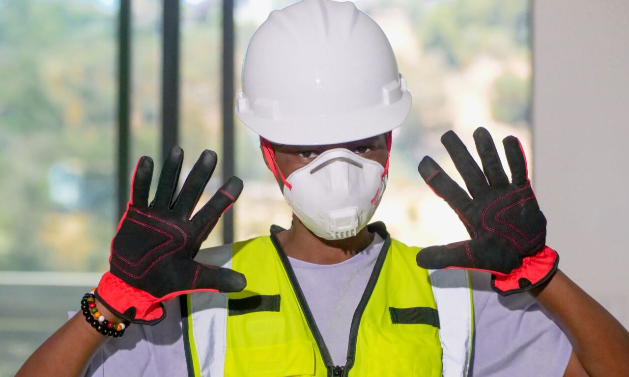person in personal protective equipment